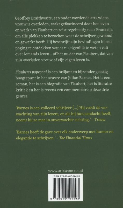 Achterkant van Flauberts papegaai
