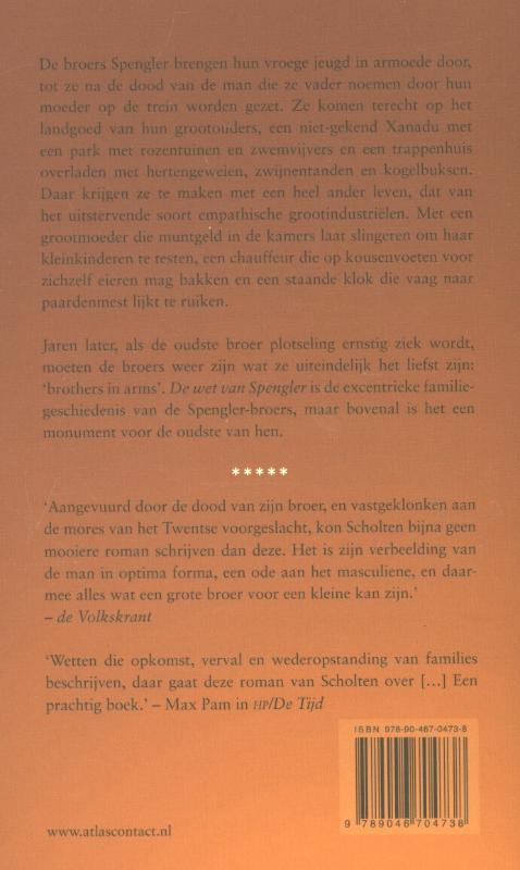 Achterkant van De wet van Spengler