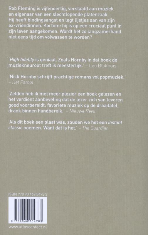 Achterkant van High fidelity