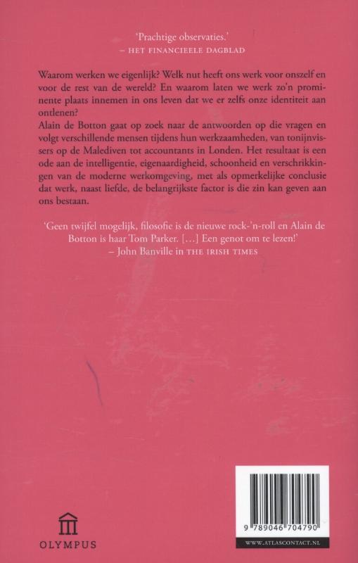 Achterkant van Ode aan de arbeid