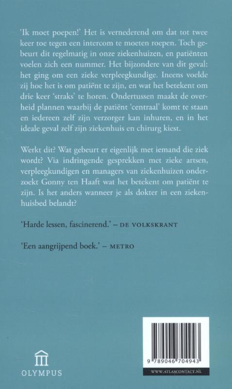 Achterkant van Dokter is ziek
