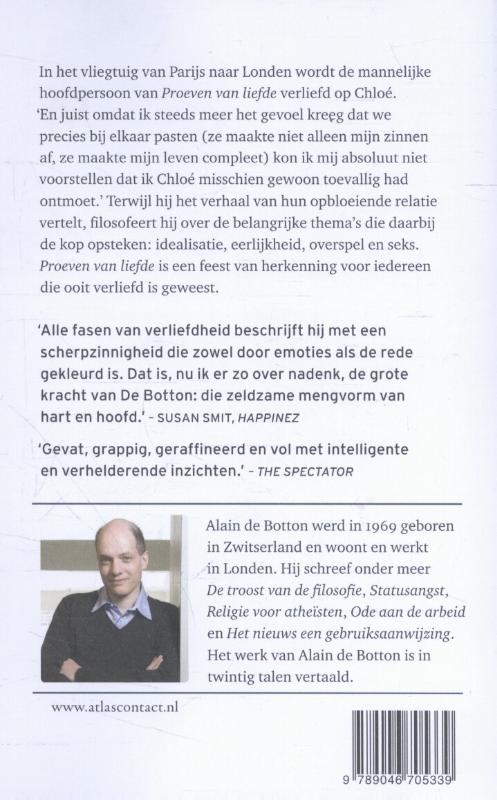 Achterkant van Proeven van liefde