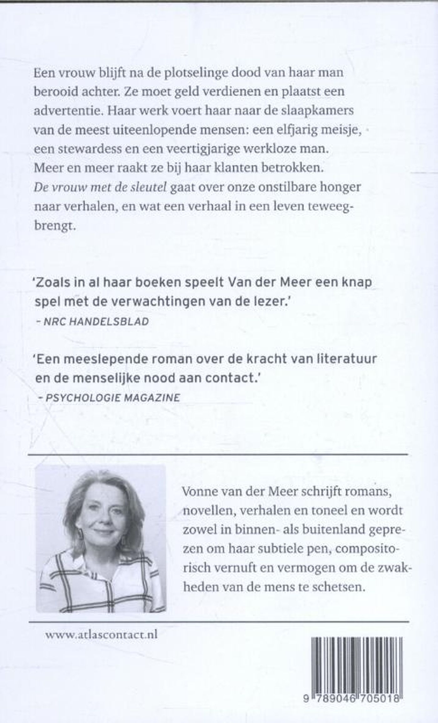 Achterkant van De vrouw met de sleutel