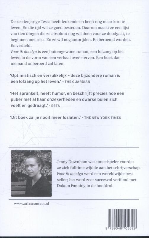 Achterkant van Voor ik doodga