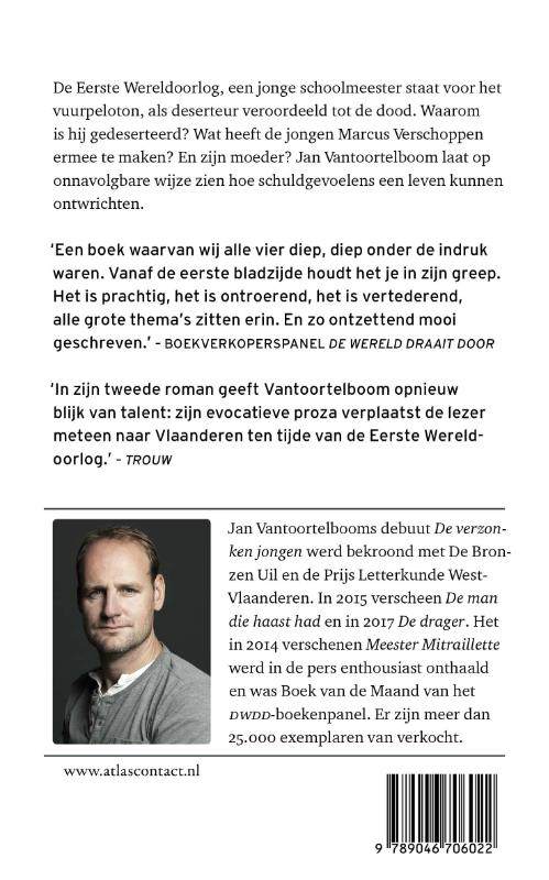 Achterkant van Meester Mitraillette