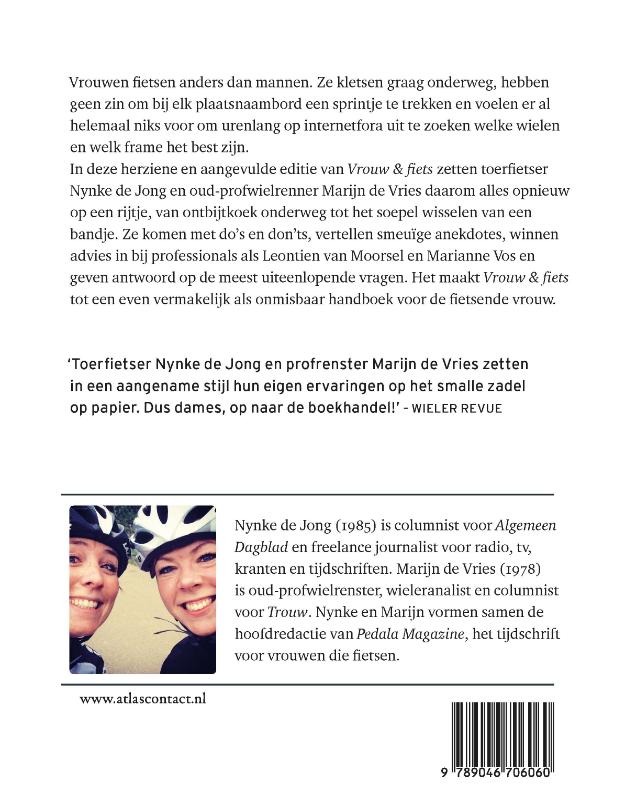Achterkant van Vrouw en fiets