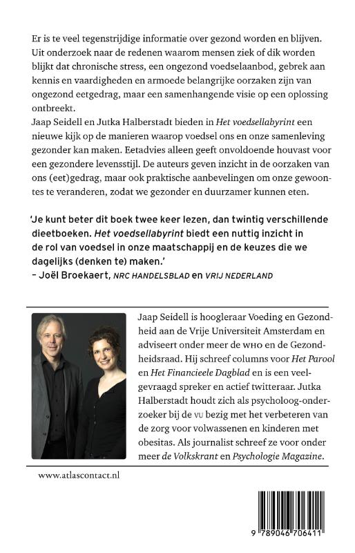 Achterkant van Het voedsellabyrint