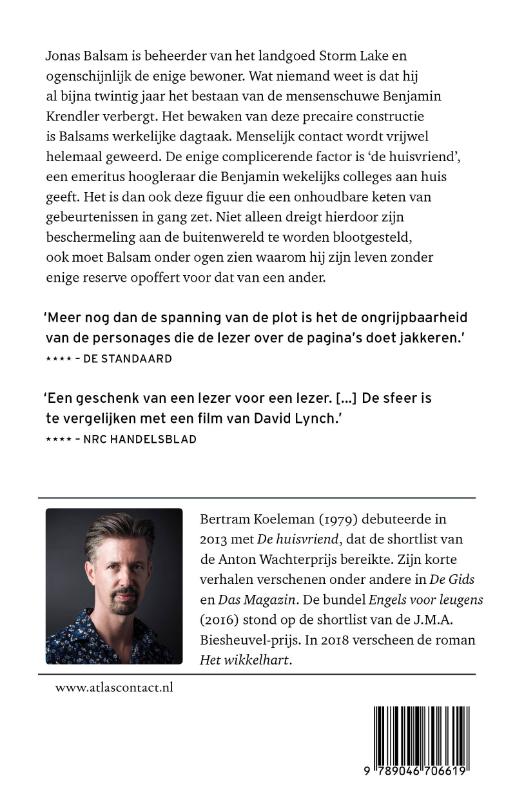 Achterkant van De huisvriend