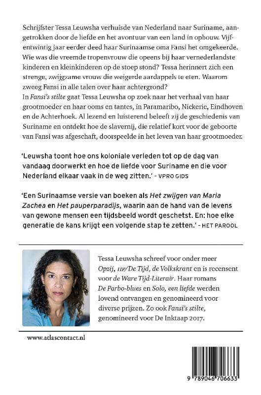 Achterkant van Fansi's stilte
