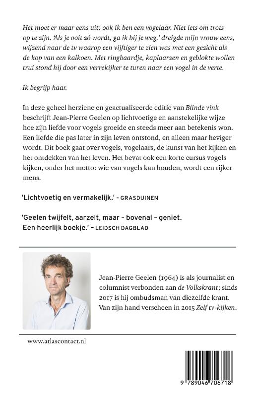 Achterkant van Blinde vink