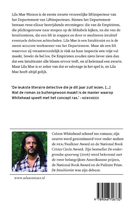 Achterkant van De Intuitionist