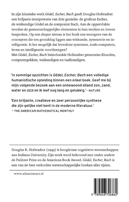 Achterkant van Godel, Escher, Bach
