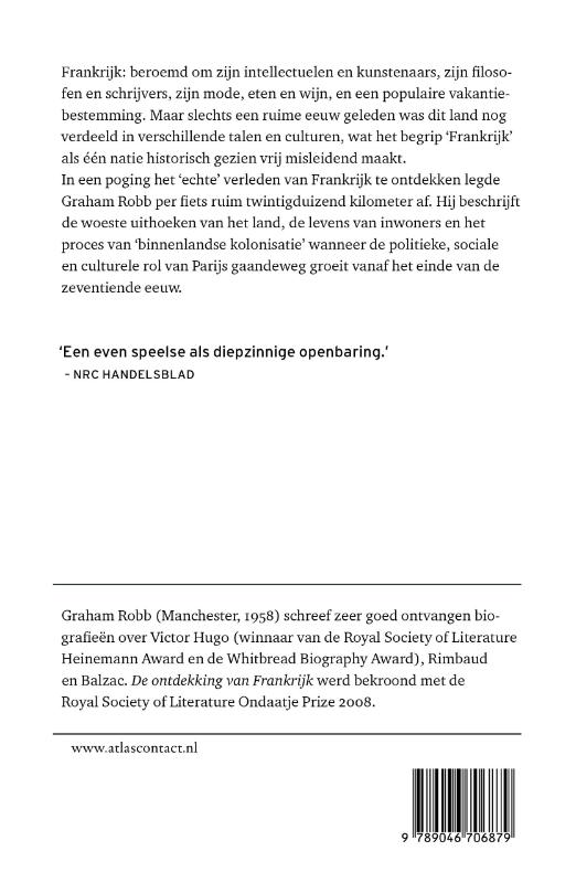 Achterkant van De ontdekking van Frankrijk