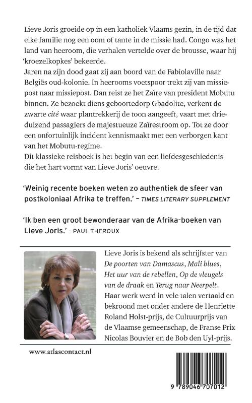 Achterkant van Terug naar Congo
