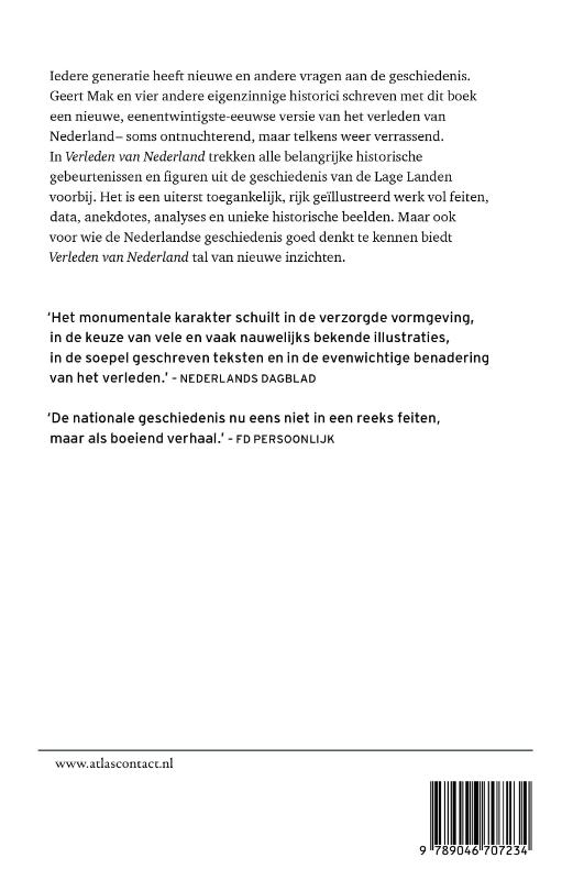 Achterkant van Verleden van Nederland
