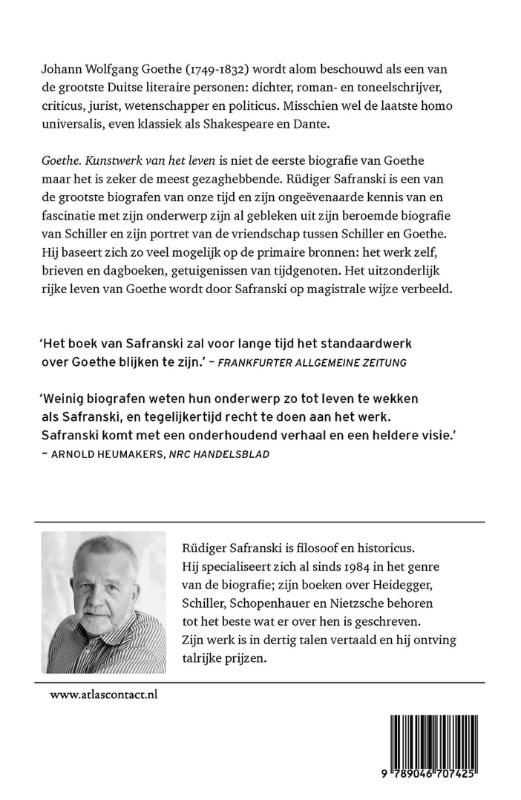 Achterkant van Goethe