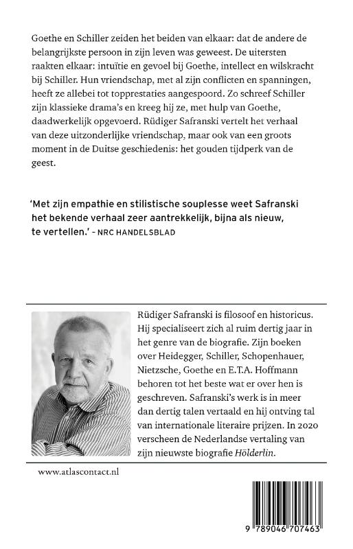 Achterkant van Goethe en Schiller