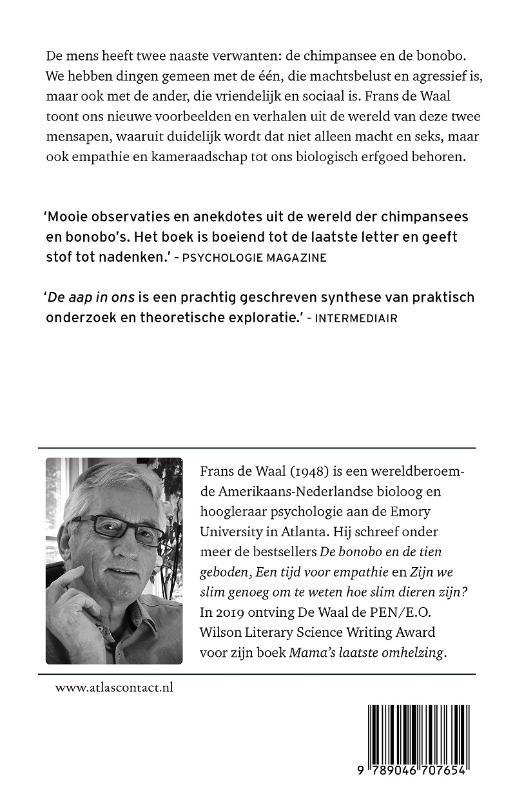 Achterkant van De aap in ons
