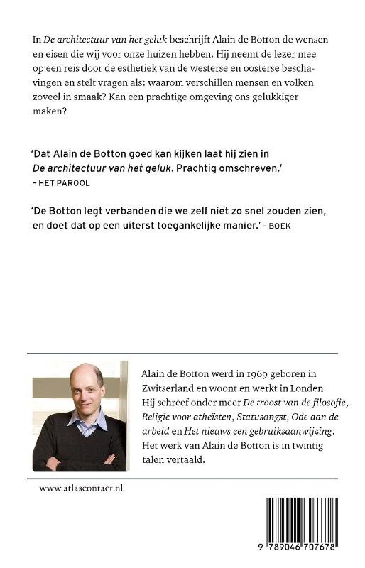 Achterkant van De architectuur van het geluk