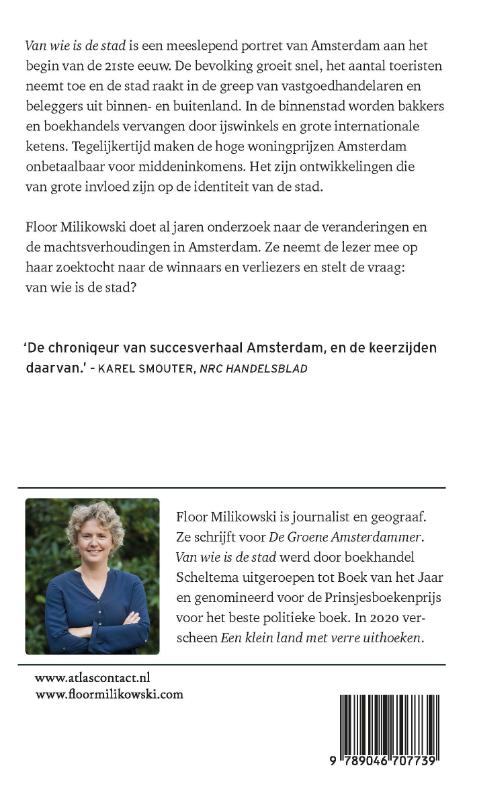 Achterkant van Van wie is de stad