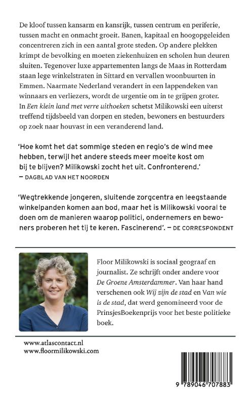 Achterkant van Een klein land met verre uithoeken