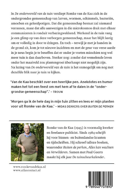 Achterkant van De onderwereld van de tuin