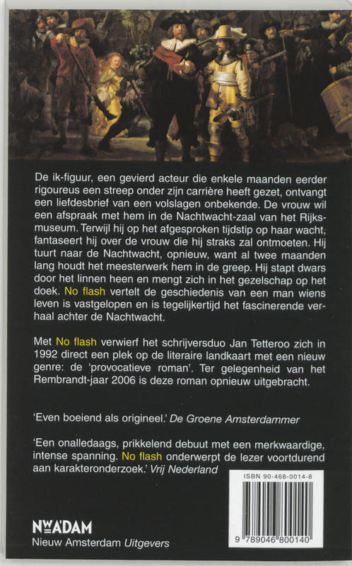 Achterkant van No Flash