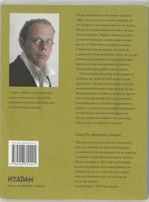 Achterkant van De eenzame uitvaart