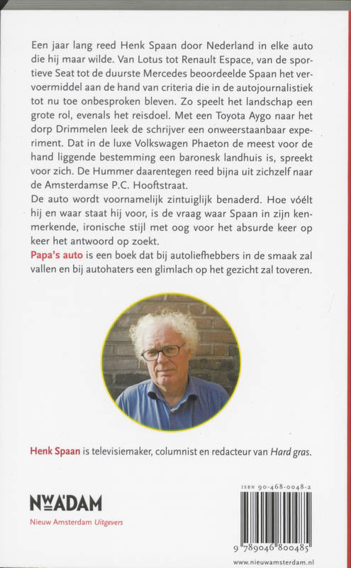 Achterkant van Papa's auto