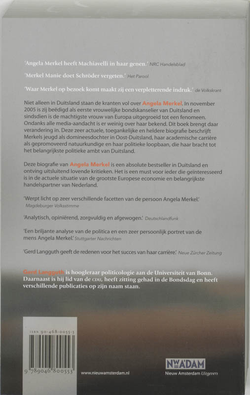 Achterkant van Angela Merkel