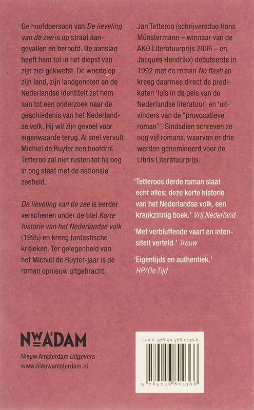Achterkant van De lieveling van de zee