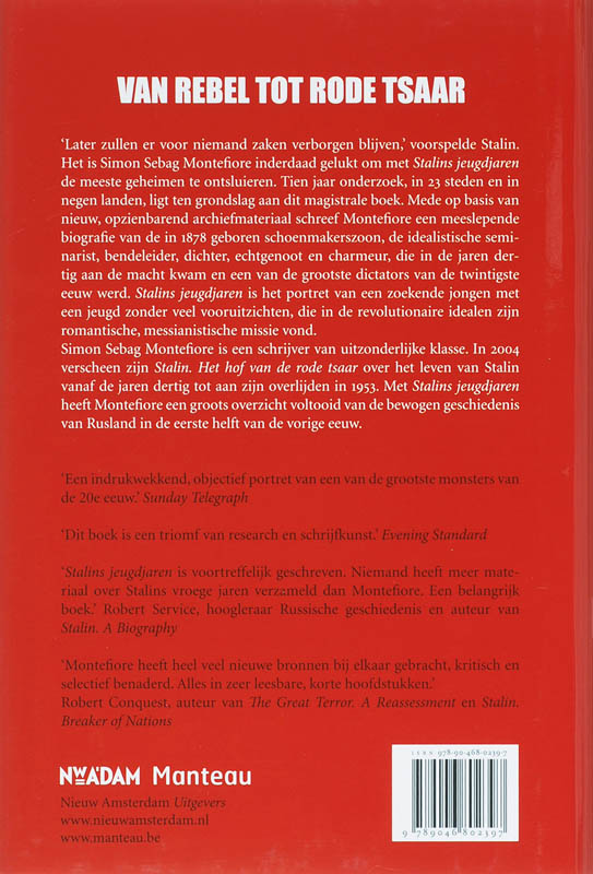 Achterkant van Stalins jeugdjaren