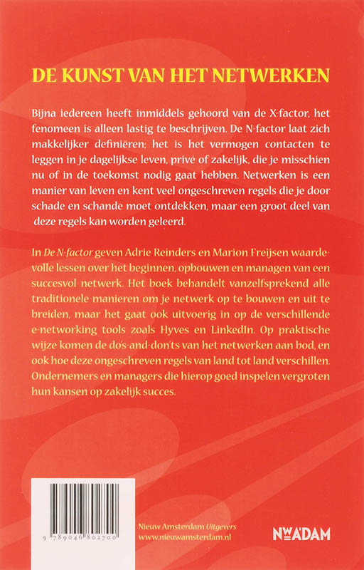 Achterkant van De N-Factor