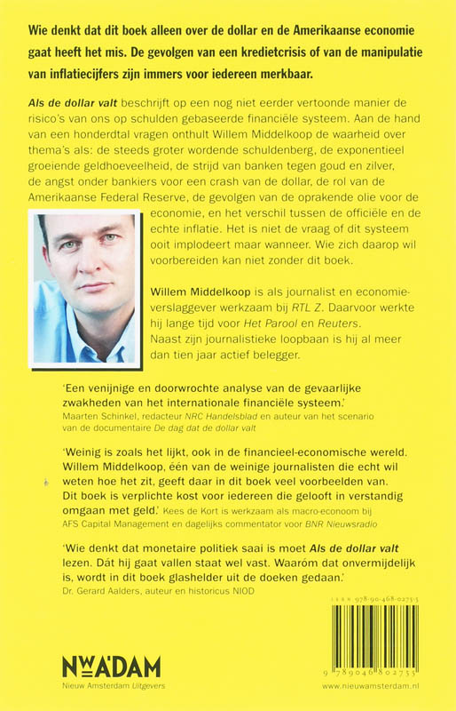 Achterkant van Als de dollar valt
