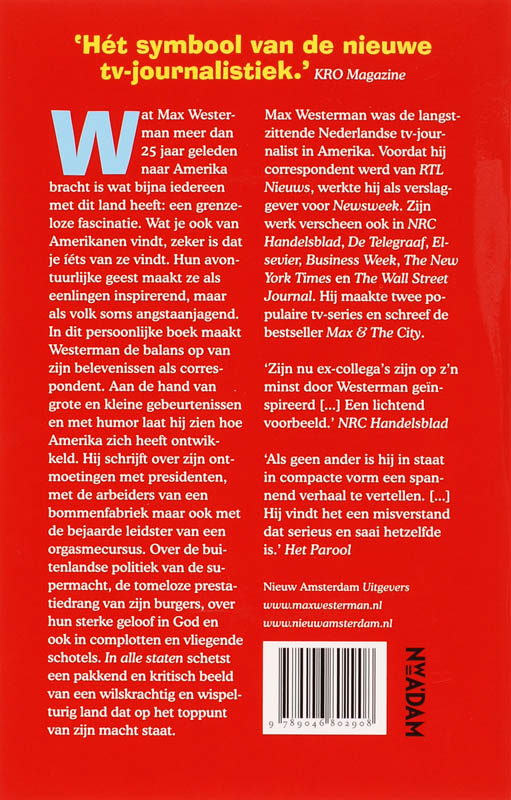 Achterkant van In alle staten