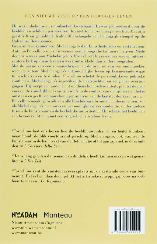 Achterkant van Michelangelo