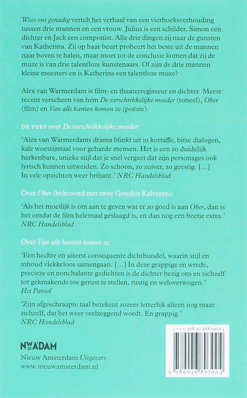 Achterkant van Wees ons genadig