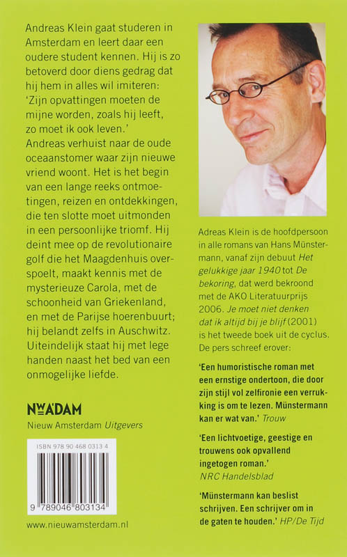 Achterkant van Je moet niet denken dat ik altijd bij je blijf