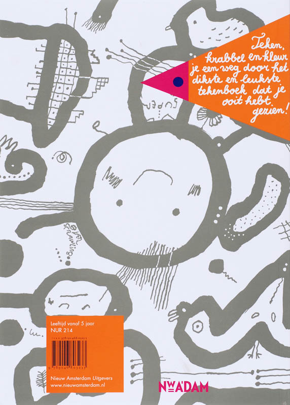Achterkant van Het grote tekenboek