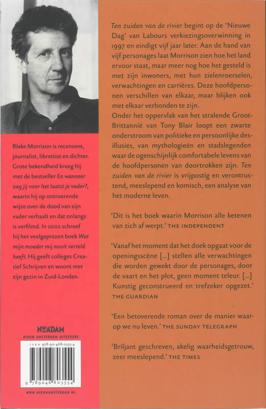Achterkant van Ten zuiden van de rivier
