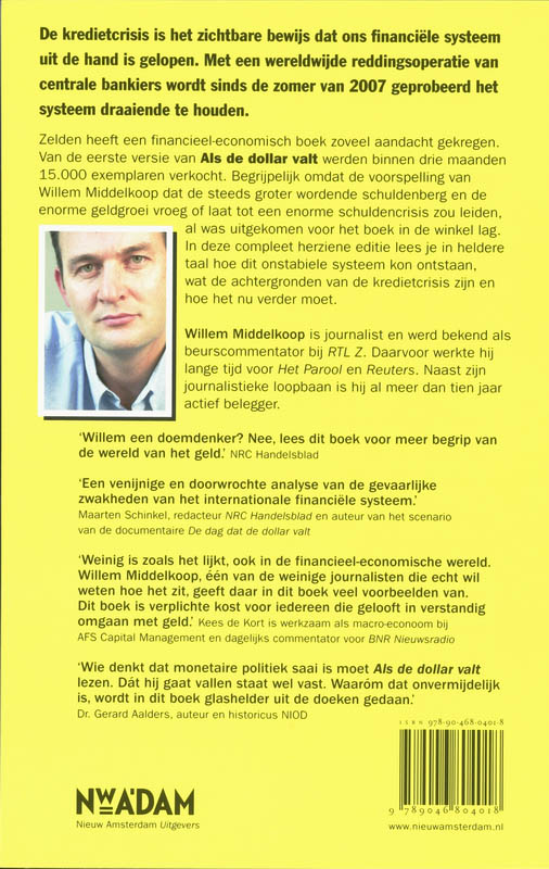 Achterkant van Als de dollar valt