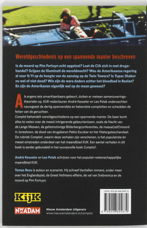 Achterkant van Complot