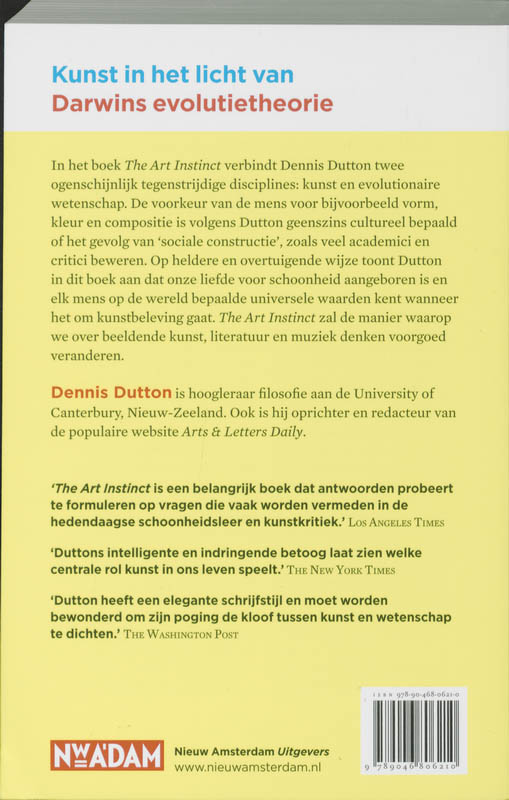 Achterkant van Art Instinct