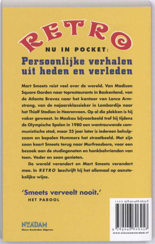 Achterkant van Retro