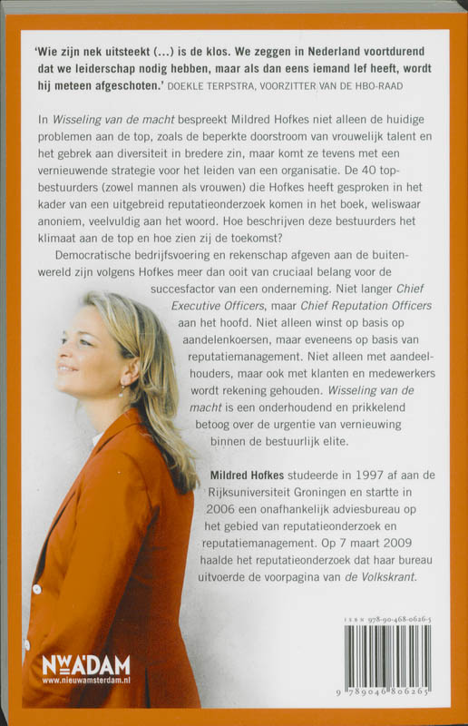 Achterkant van Wisseling van de macht