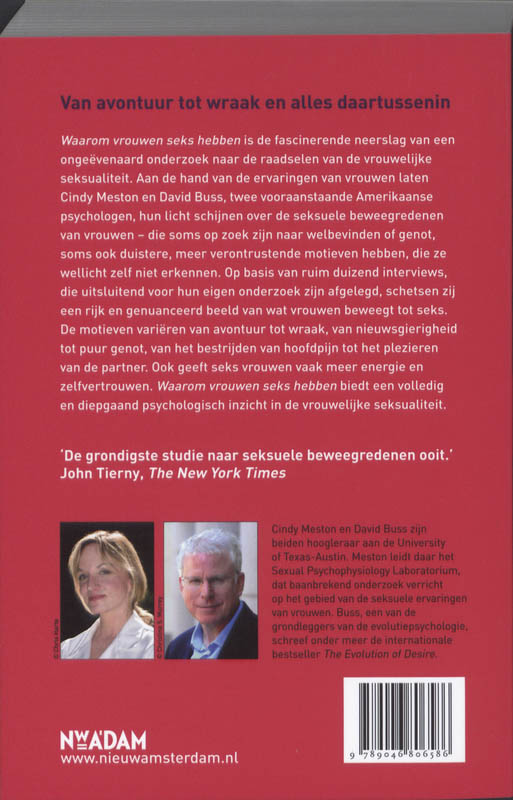 Achterkant van Waarom vrouwen seks hebben