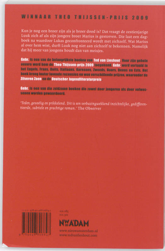 Achterkant van Gebr.