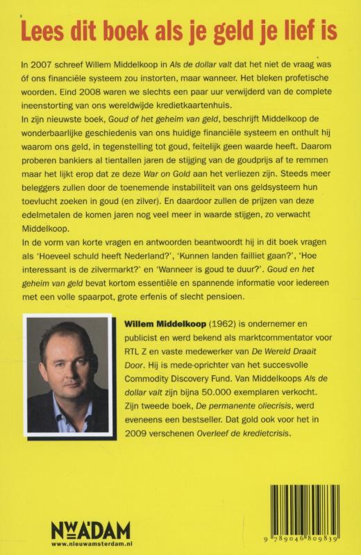 Achterkant van Goud en het geheim van geld