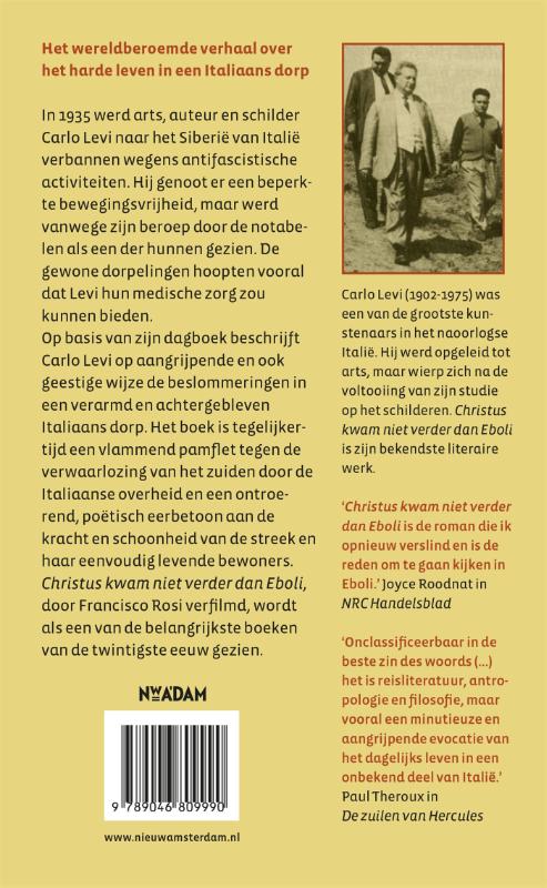 Achterkant van Christus kwam niet verder dan Eboli
