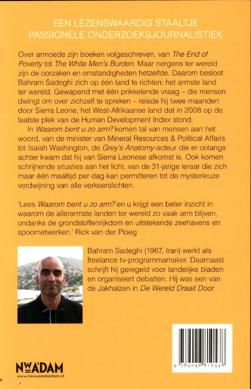 Achterkant van Waarom bent u zo arm?